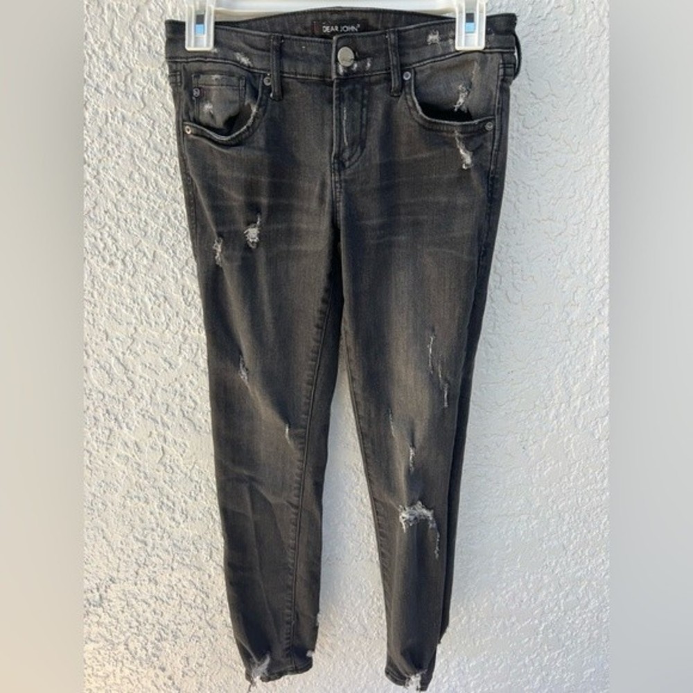 Women’s Dear John Distressed Bedford Black Designer‎ Jean 24